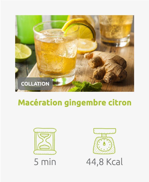 Macération gingembre citron